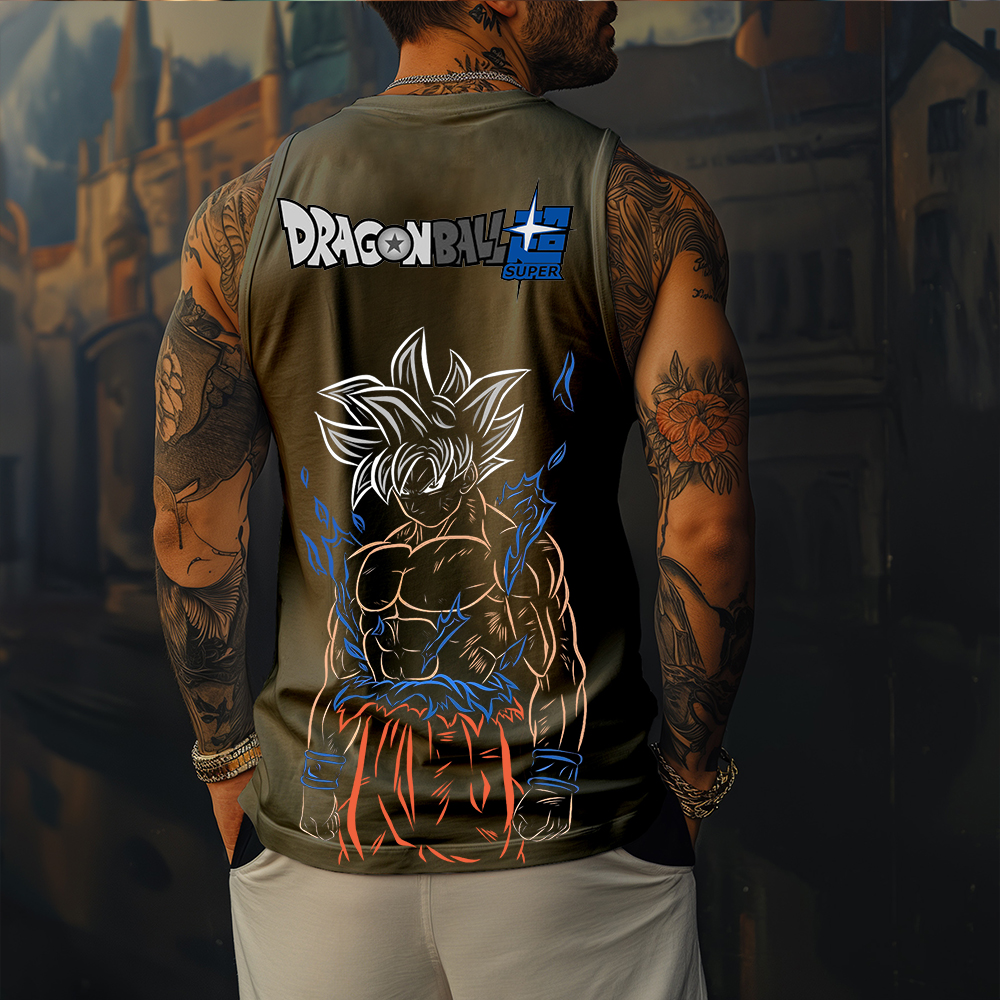 Casual Animation Design Print Tank Top