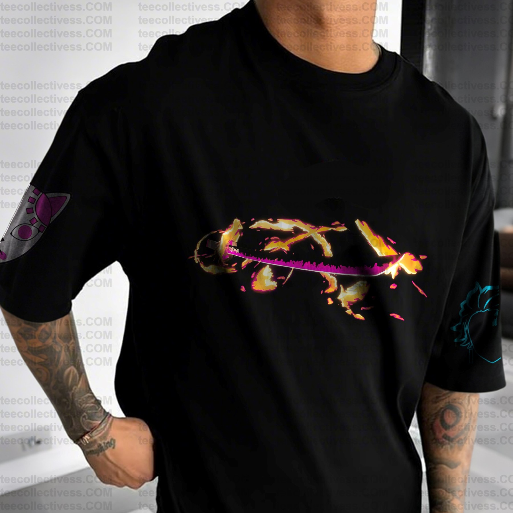 Tanjirou-Unisex Anime Inspired Vintage T-Shirt