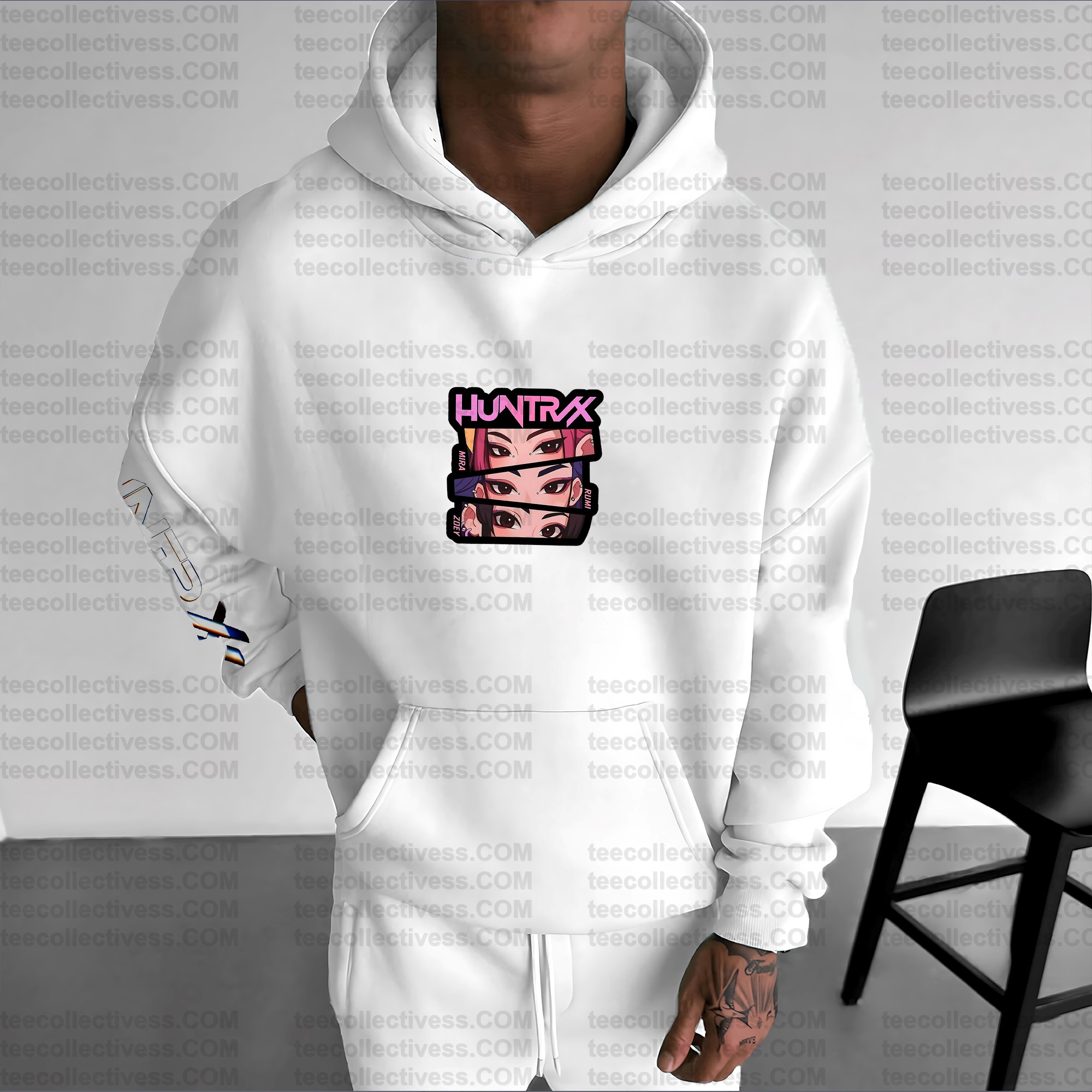 Plus Velvet Unisex Anime Graphic Streetwear Vintage Hoodie