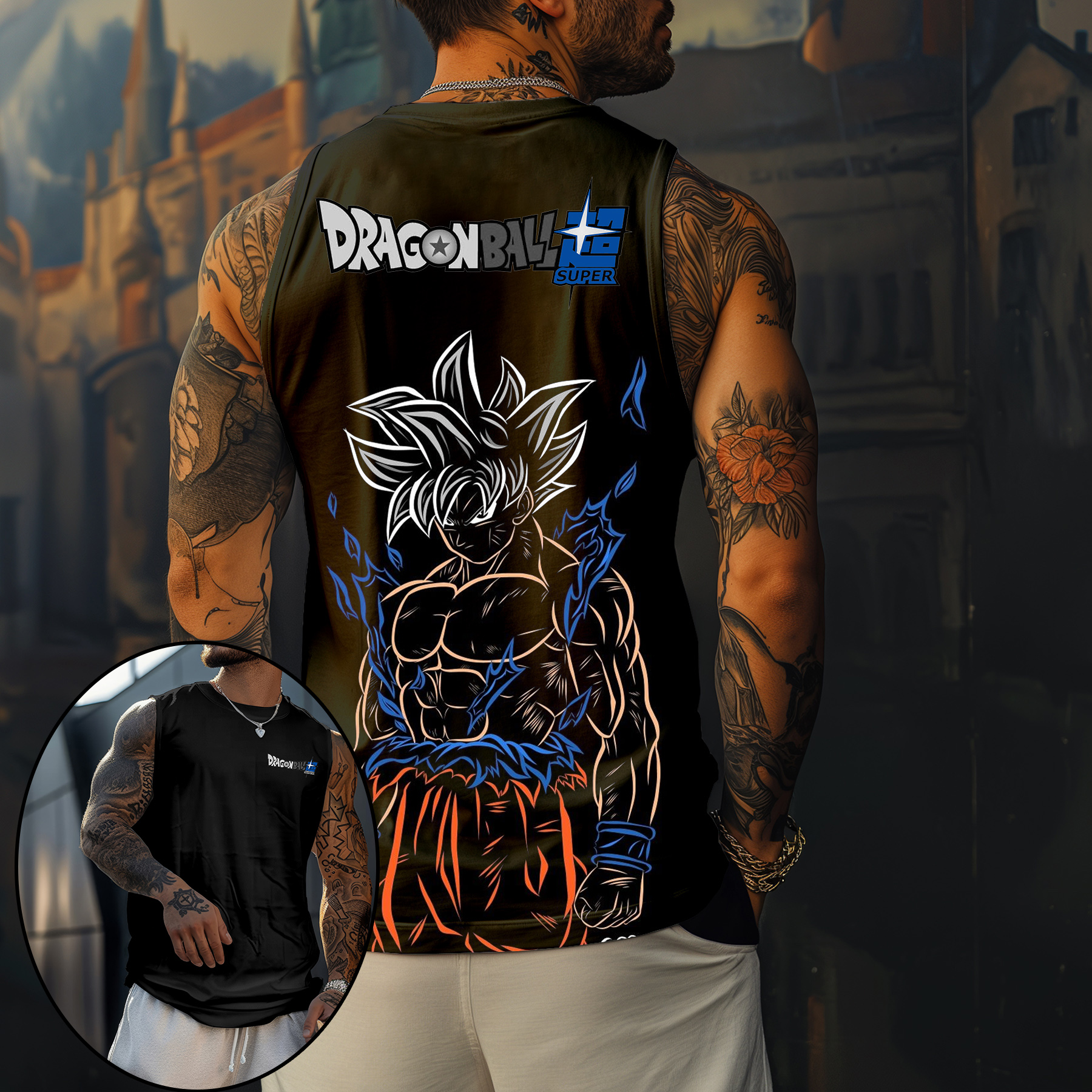 Casual Animation Design Print Tank Top