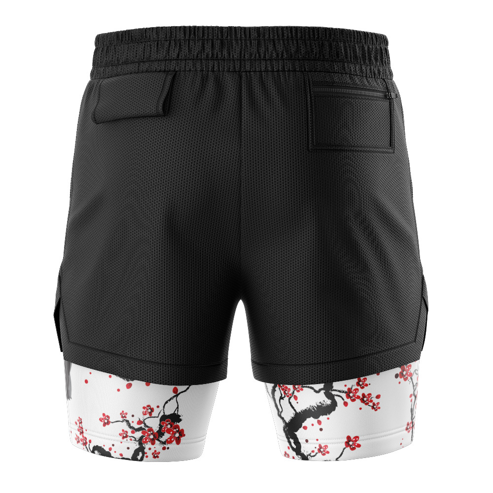 Gengar Cherry Blossom Pokemon 2-in-1 Performance Shorts