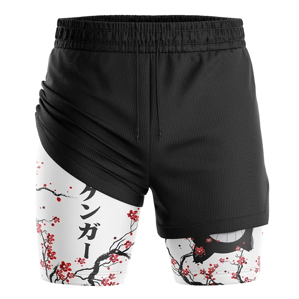 Gengar Cherry Blossom Pokemon 2-in-1 Performance Shorts