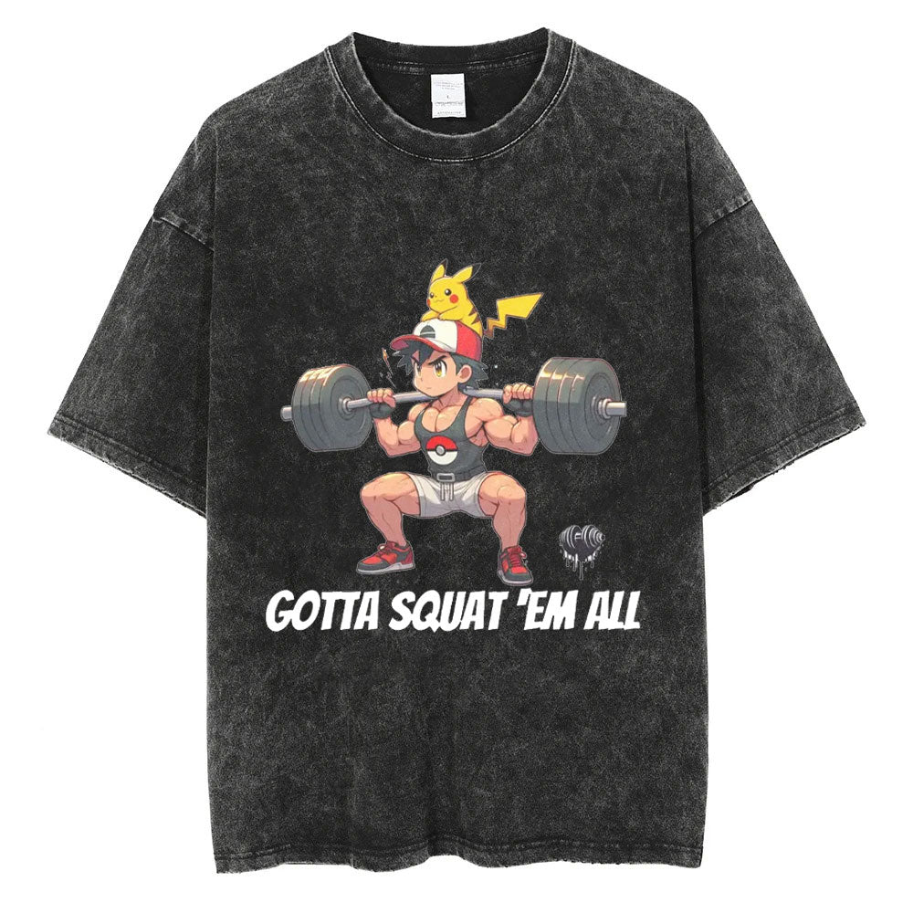Unisex  “Pokémon” Gotta Squat 'Ém All Vintage T-Shirt