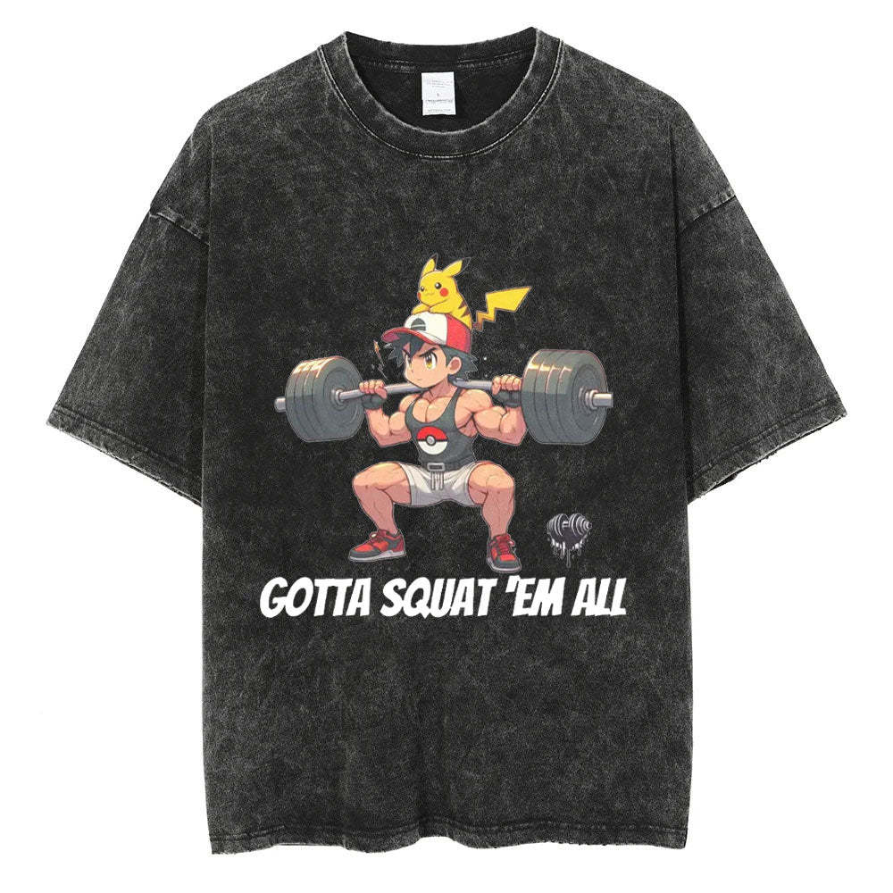 Unisex  “Pokémon” Gotta Squat 'Ém All Vintage T-Shirt
