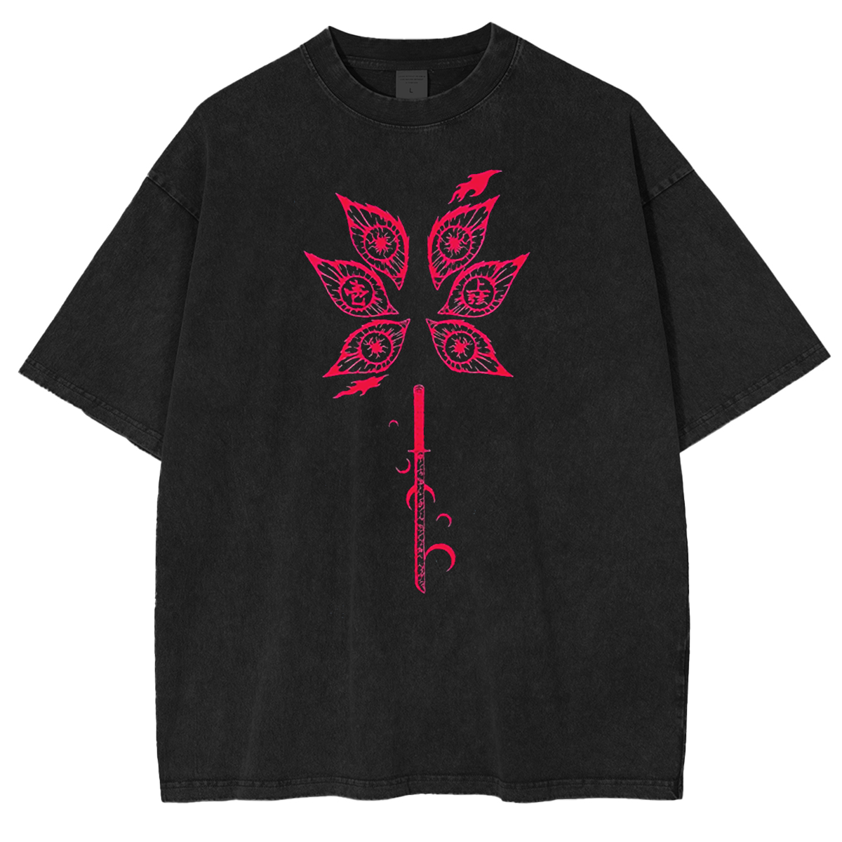 Unisex Anime Inspired Vintage Washed T-Shirt丨Demon Slayer