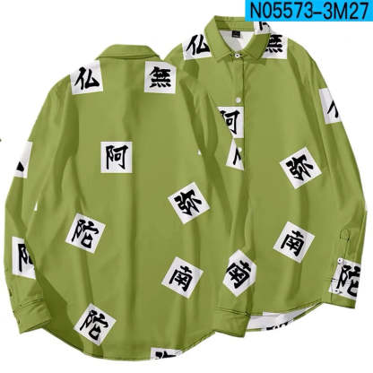 Demon Slayer Long Sleeve Button Ups
