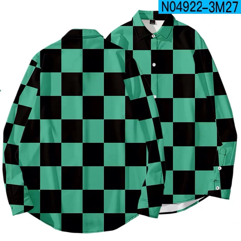 Demon Slayer Long Sleeve Button Ups