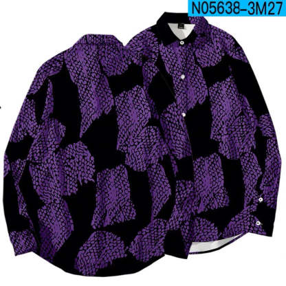 Demon Slayer Long Sleeve Button Ups