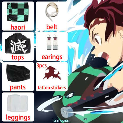 Demon Slayer Tanjirou Kamado Costume