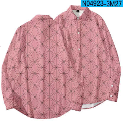 Demon Slayer Long Sleeve Button Ups