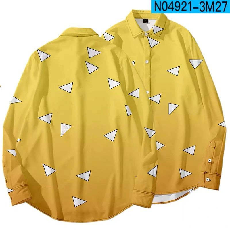 Demon Slayer Long Sleeve Button Ups