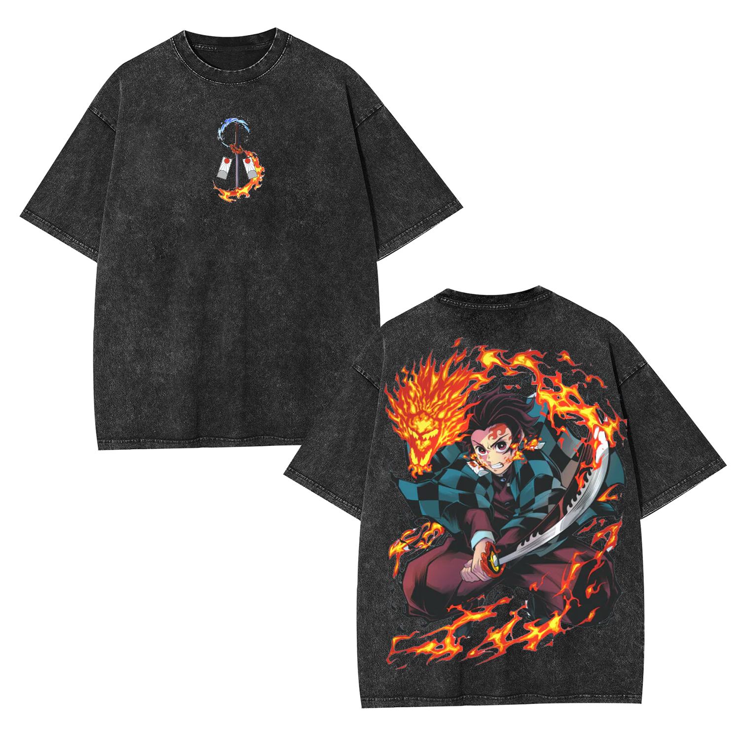 TANJIRO DEMON SLAYER OVERSIZED T-SHIRT-[DS]