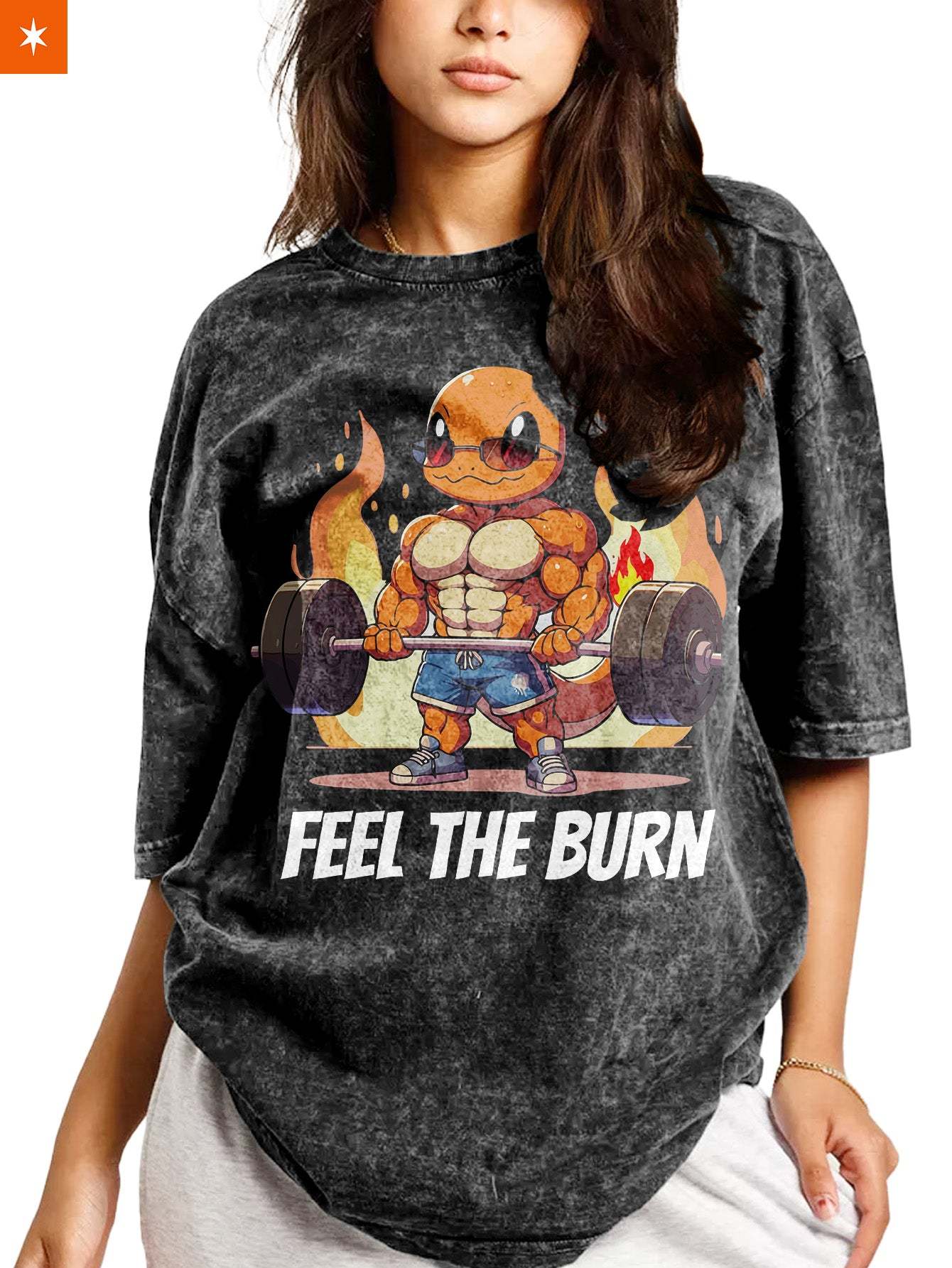Unisex  “Pokémon” Charmander Gym Vintage T-Shirt