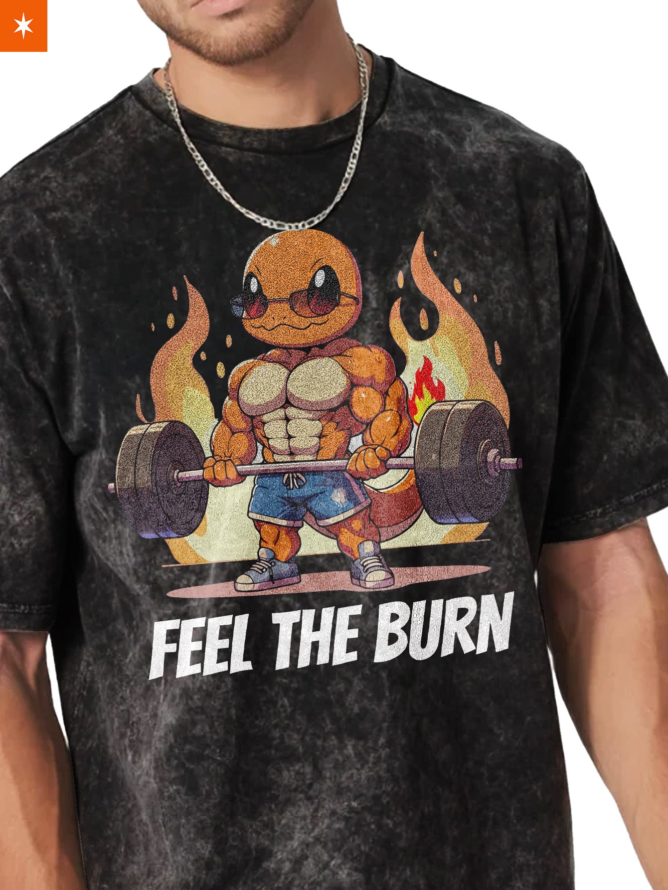 Unisex  “Pokémon” Charmander Gym Vintage T-Shirt