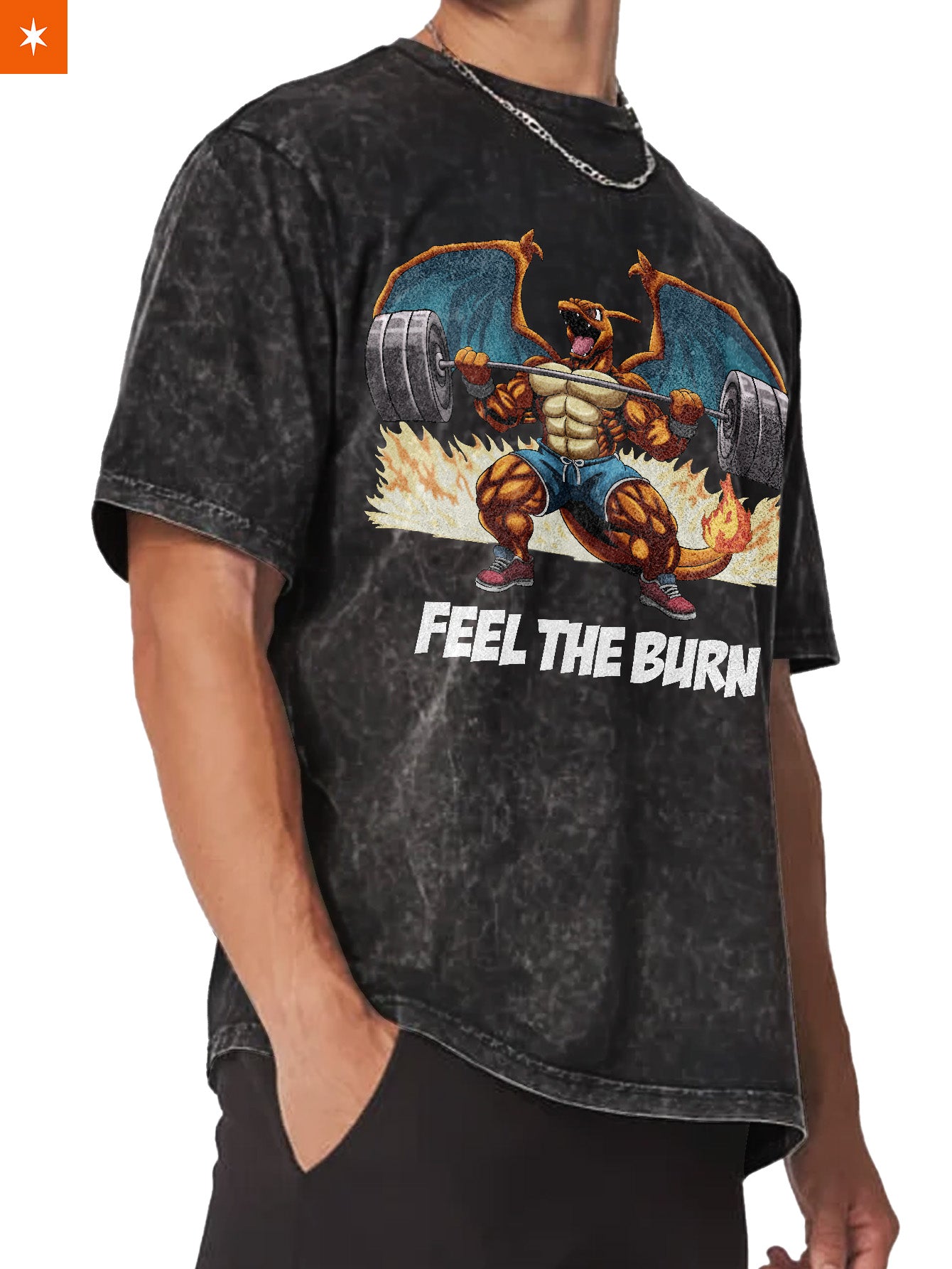 Unisex  “Pokémon” Charmander Gym Vintage T-Shirt