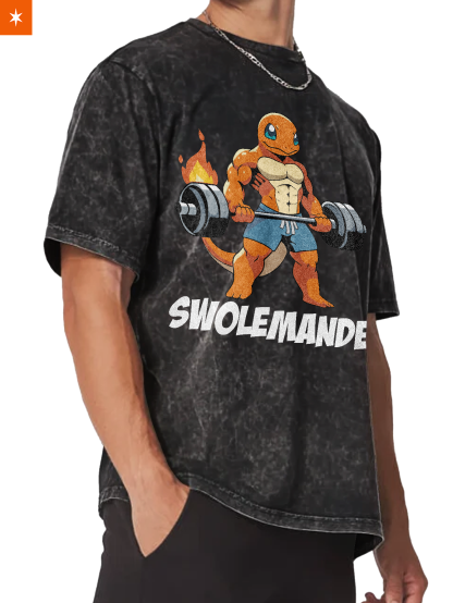 Unisex  “Pokémon” Charmander Gym Vintage T-Shirt