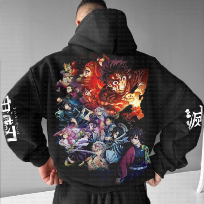 Unisex “Demon slayer” Graphic Streetwear Vintage Hoodie