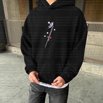 Vintage 3D Direct Inkjet Printed Washed Unisex Plush Hoodie| KNY