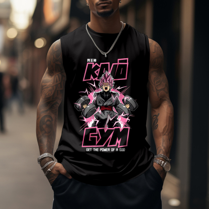 Oversized Cotton Dragon Ball Anime Print Tank Top