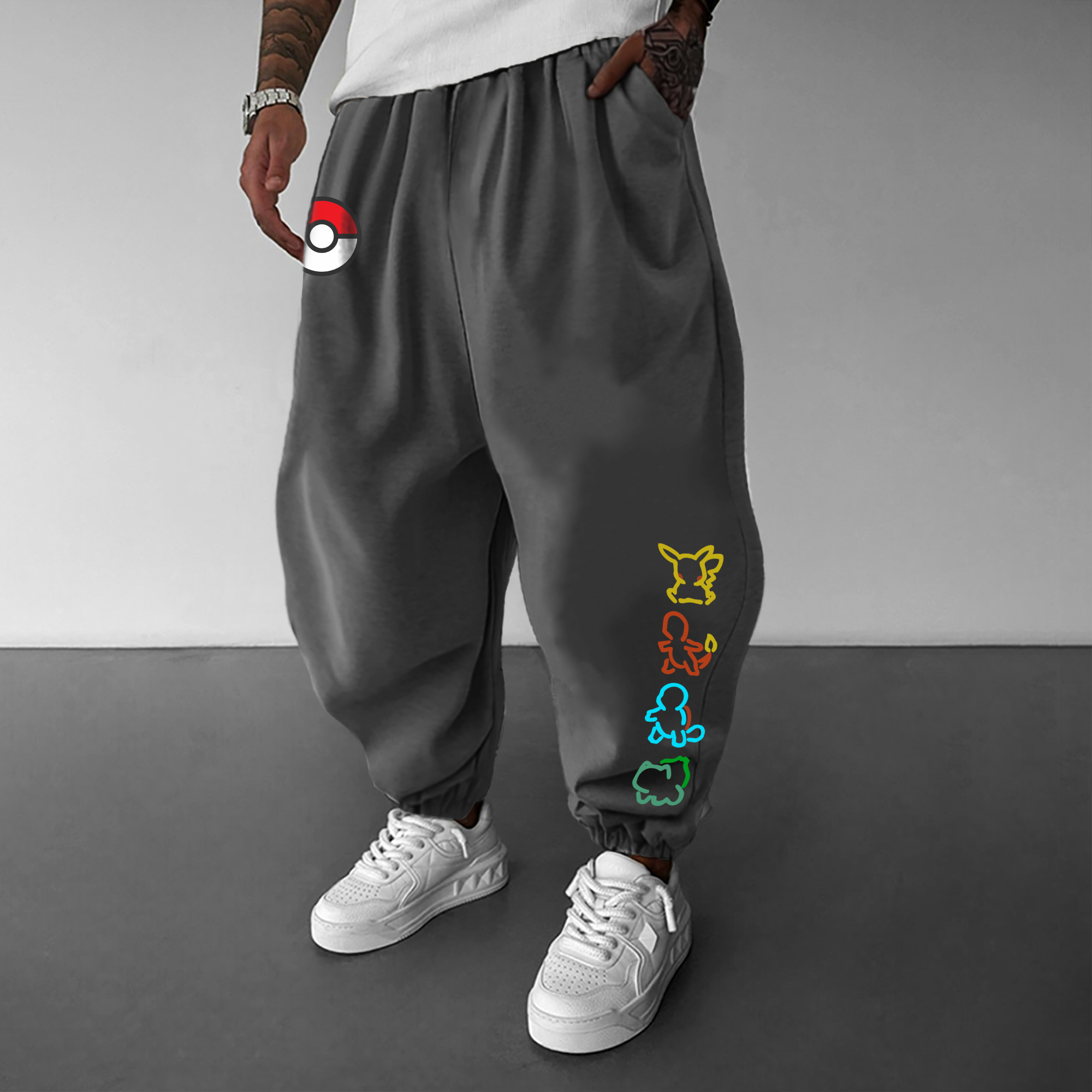 Unisex Casual Anime Streetwear Pants丨Pokémon