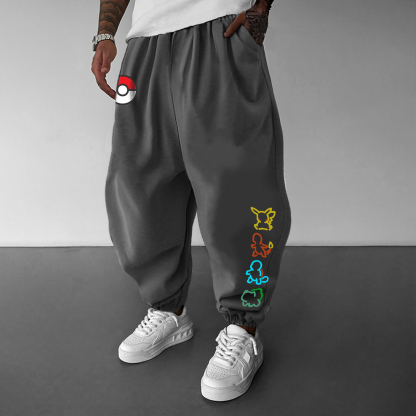 Unisex Casual Anime Streetwear Pants丨Pokémon