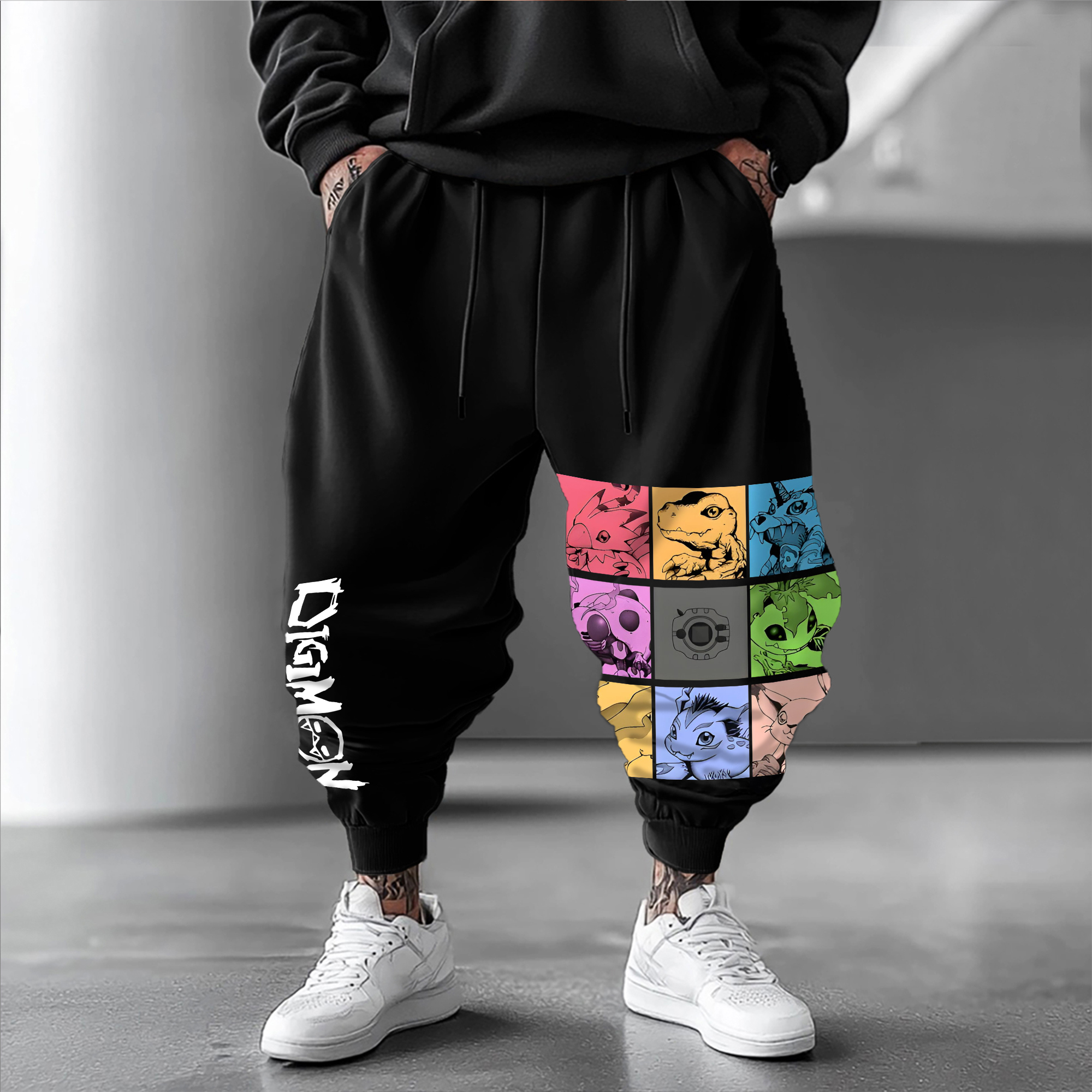 Unisex “Digimon” Anime Style Retro Pants