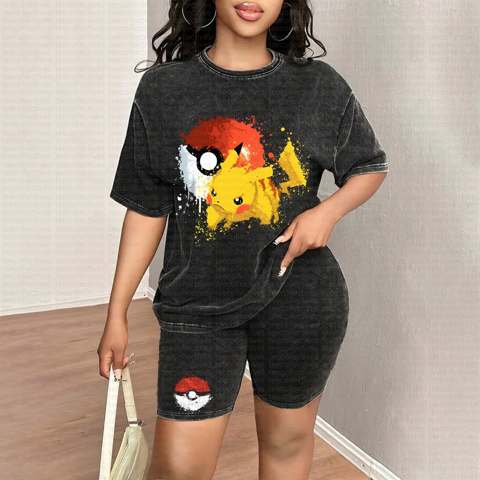"Pokémon" Anime Vintage High Quality Washed T-Shirt