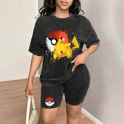 "Pokémon" Anime Vintage High Quality Washed T-Shirt