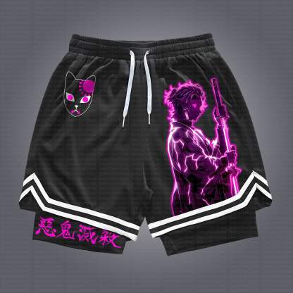Unisex Casual Anime Streetwear Shorts 丨Demon Slayer