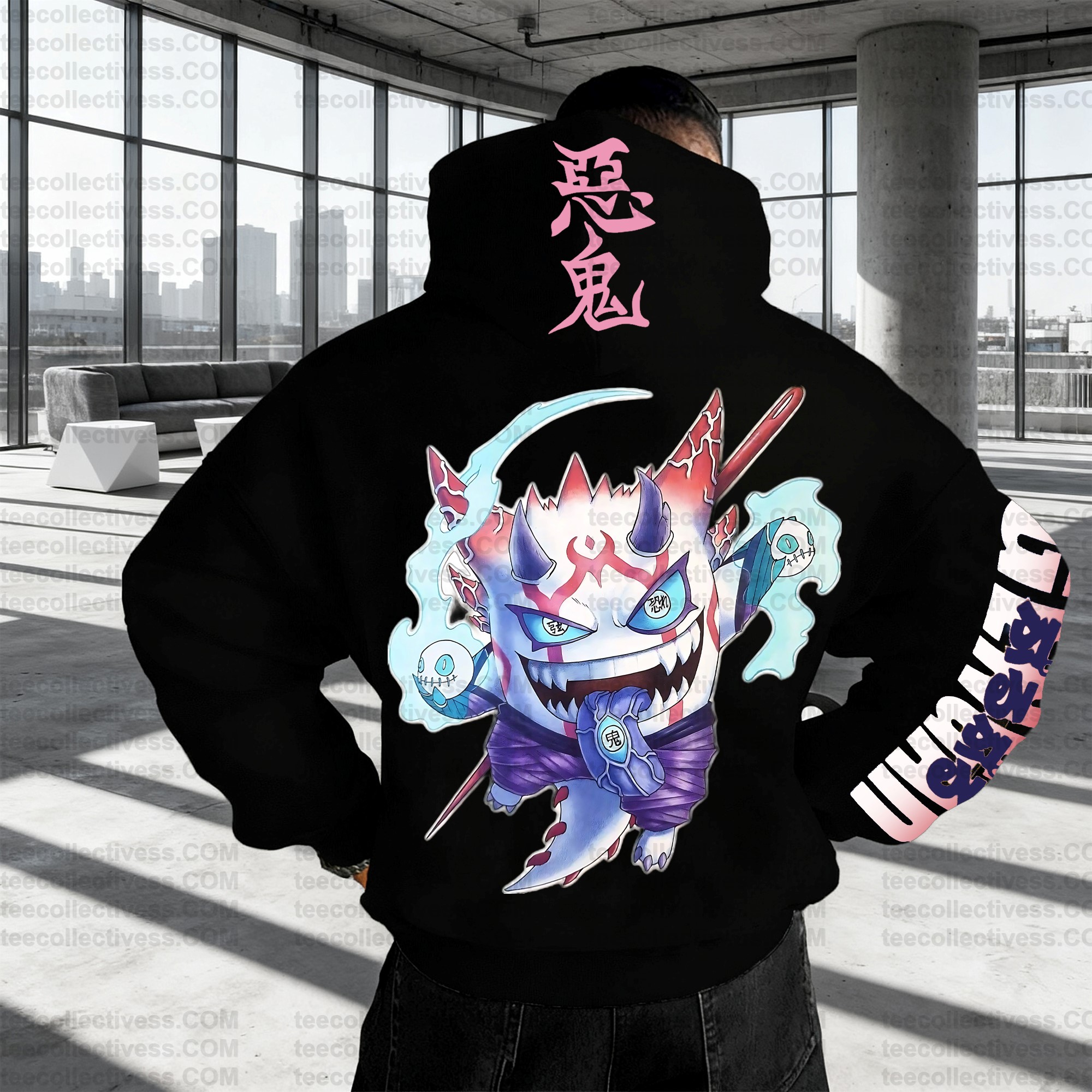 Plus Velvet Unisex Anime Graphic Streetwear Vintage Hoodie
