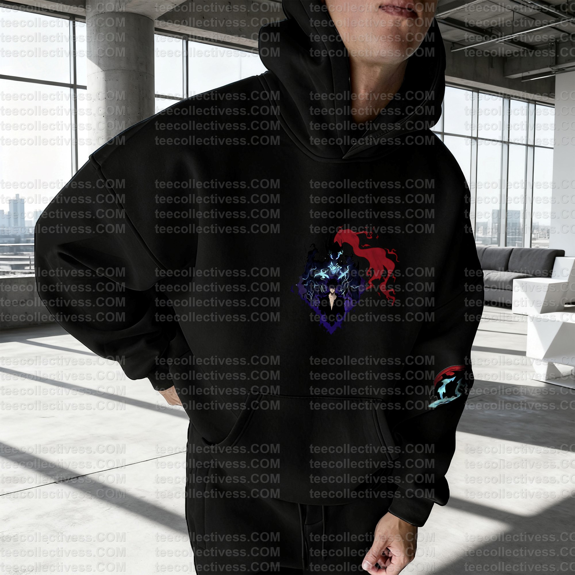 Unisex Anime Graphic Streetwear Wintage Plush Hoodie