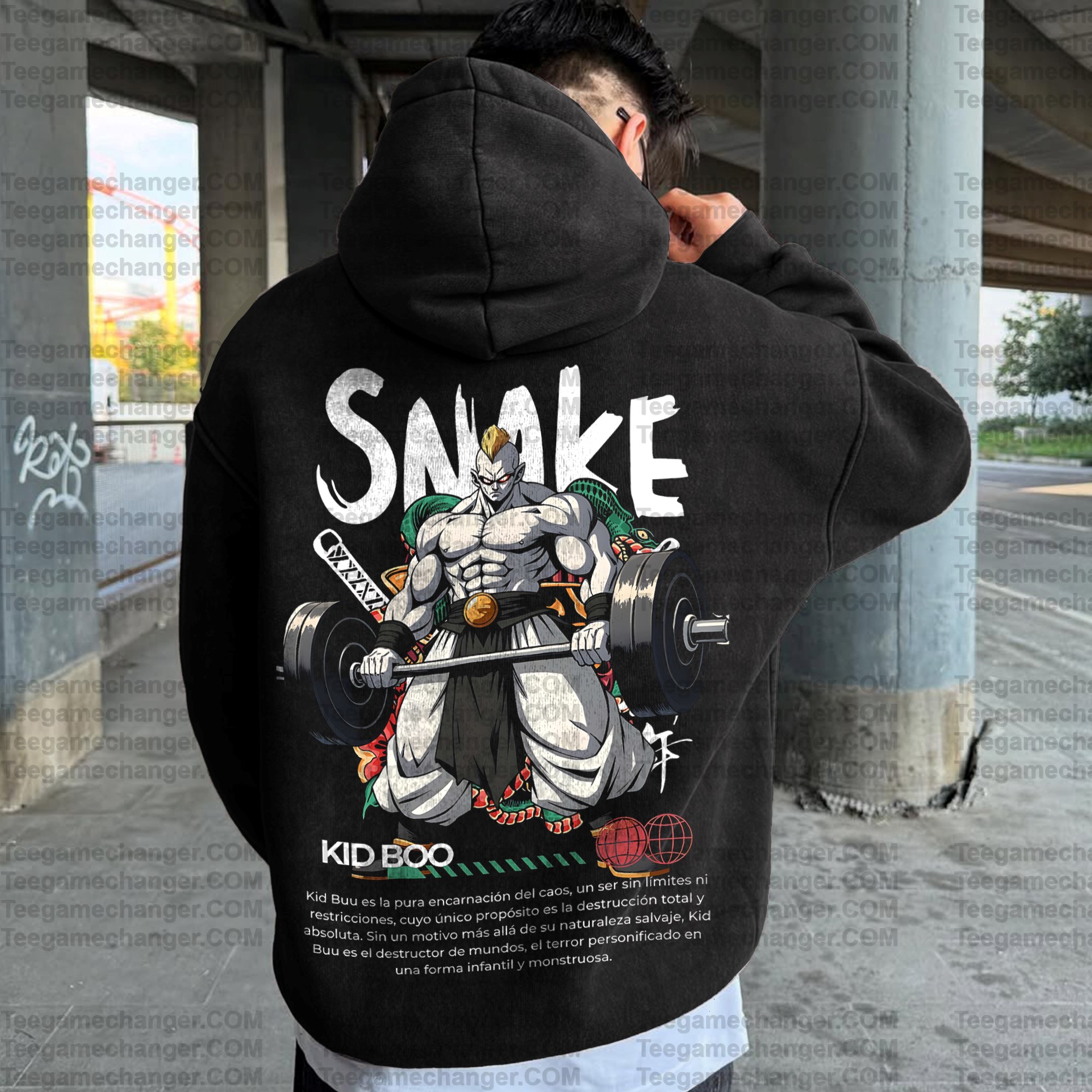 Vintage 3D Direct Inkjet Printed Washed Unisex Plush Hoodie