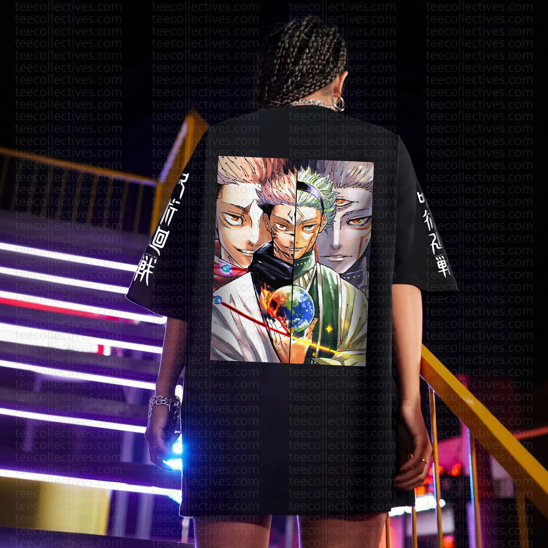 "Jujutsu Kaisen" Unisex Anime Inspired Vintage T-Shirt