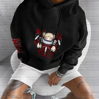 Unisex Anime Graphic Streetwear Vintage Plush Hoodie
