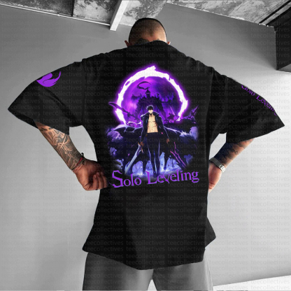 Unisex  " Solo Leveling " Anime Inspired Vintage T-Shirt