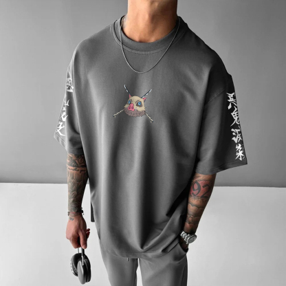 Unisex Anime Inspired Vintage T-Shirt丨Demon Slayer X Pokémon