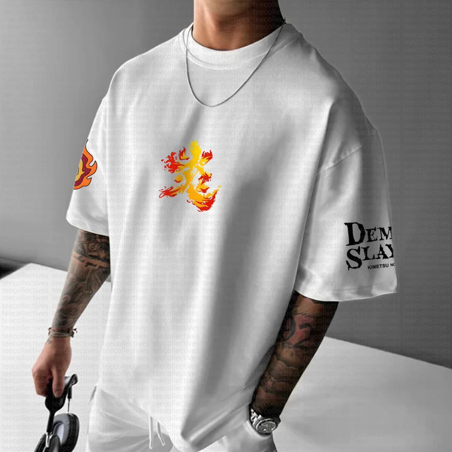 Unisex Anime Inspired Vintage T-Shirt丨Demon Slayer X Pokémon