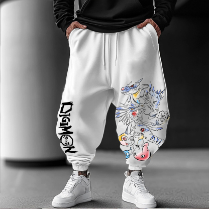 Unisex “Digimon” Anime Style Retro Pants