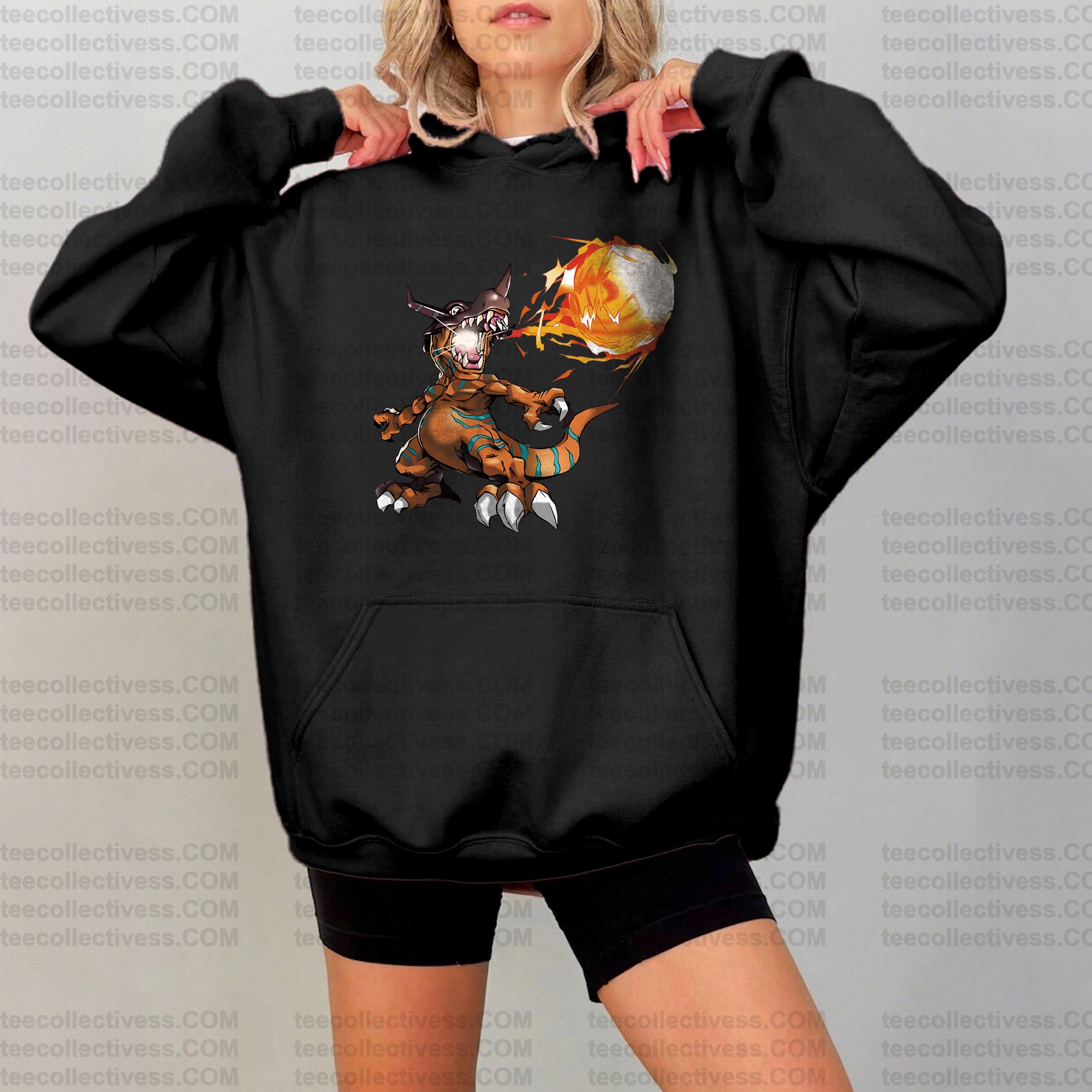 ‘‘Digimon " Anime Inspired Vintage Hoodie