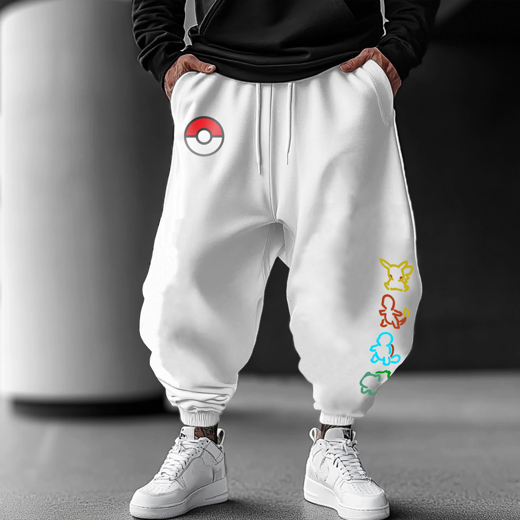 Unisex Casual Anime Streetwear Pants