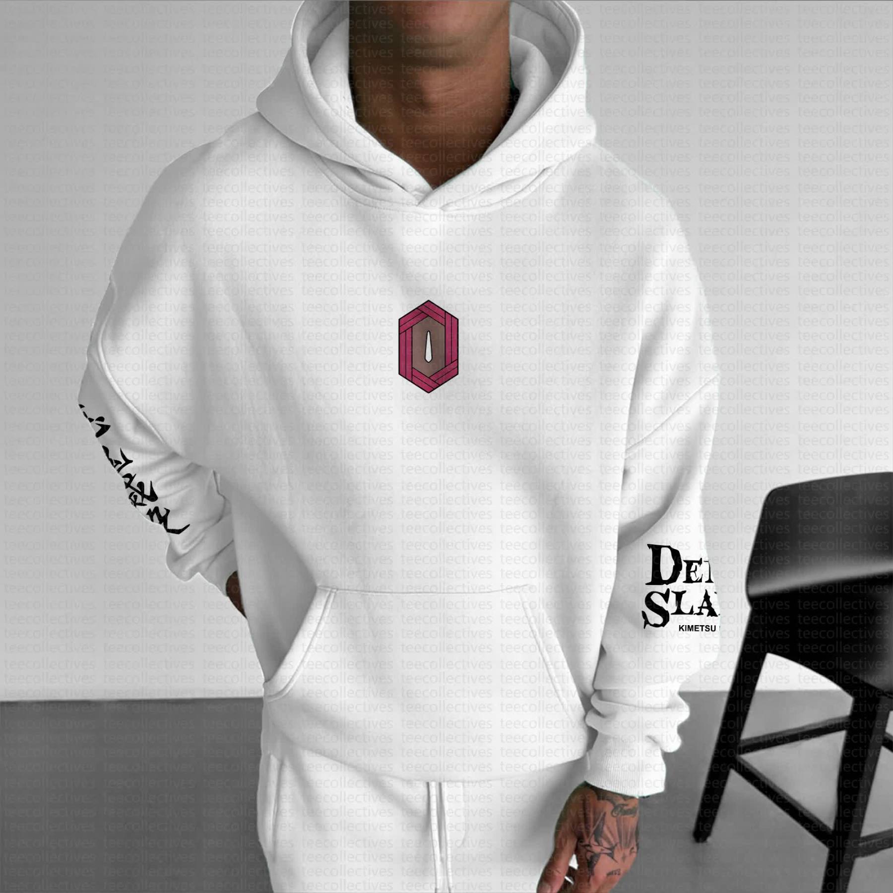 Unisex Anime Graphic Streetwear Vintage Hoodie丨Demon Slayer X Pokémon