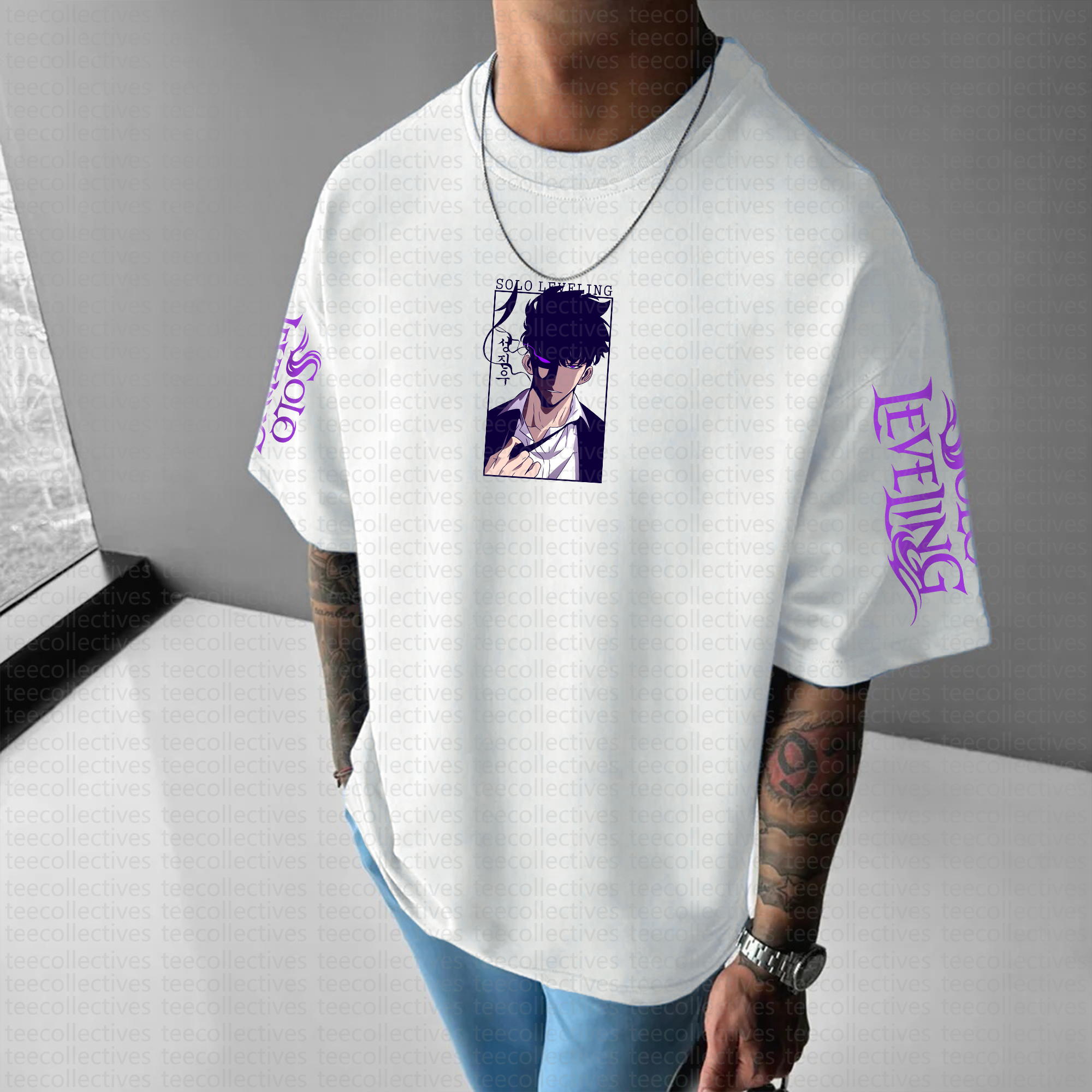 Unisex  " Solo Leveling " Anime Inspired Vintage T-Shirt