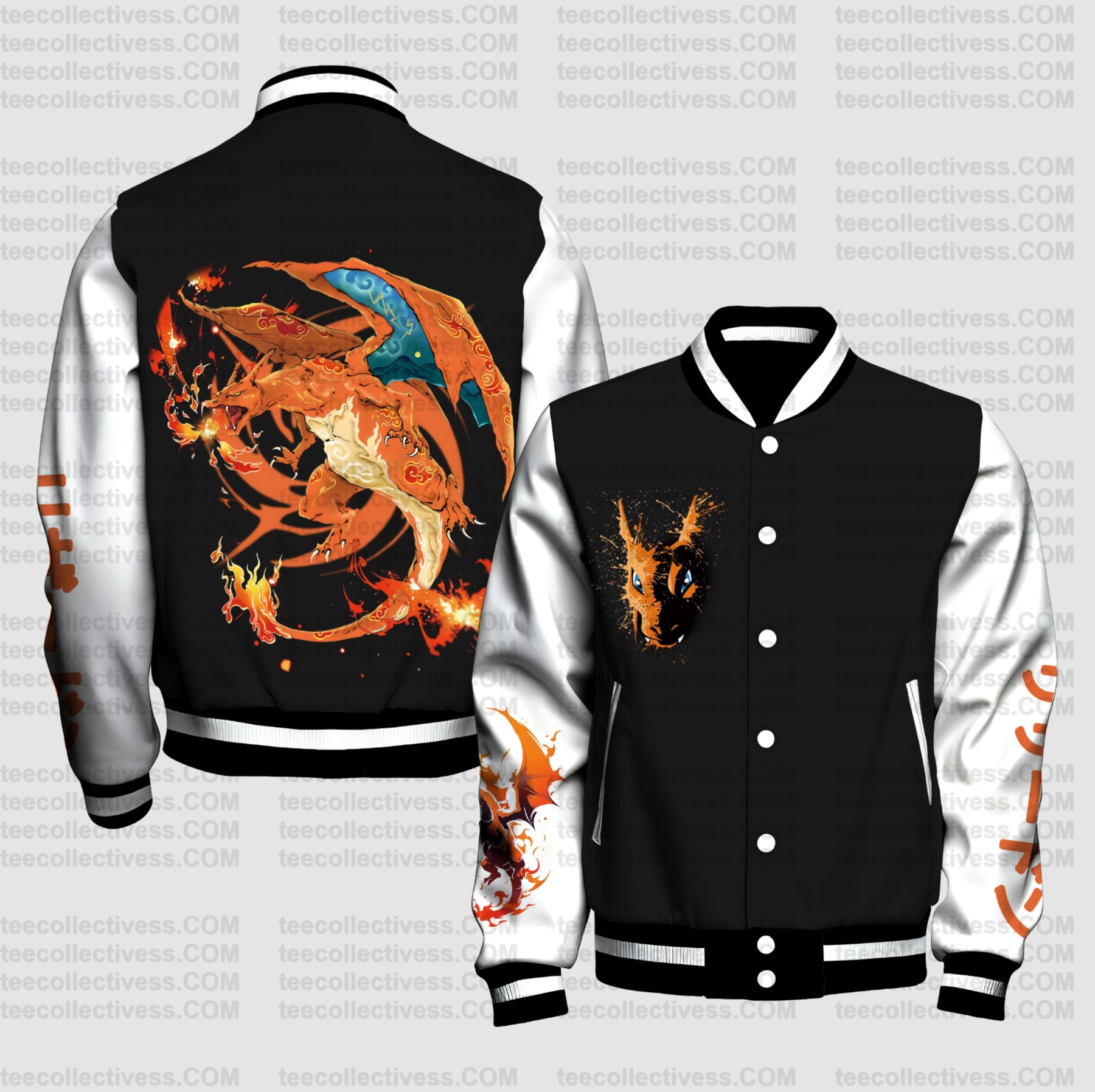 Spring And Autumn Unisex Casual Streetwear Fashion Jacket | Demon Slayer