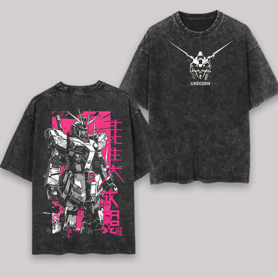 Unisex  "Gundam Series" Anime Inspired Vintage T-Shirt