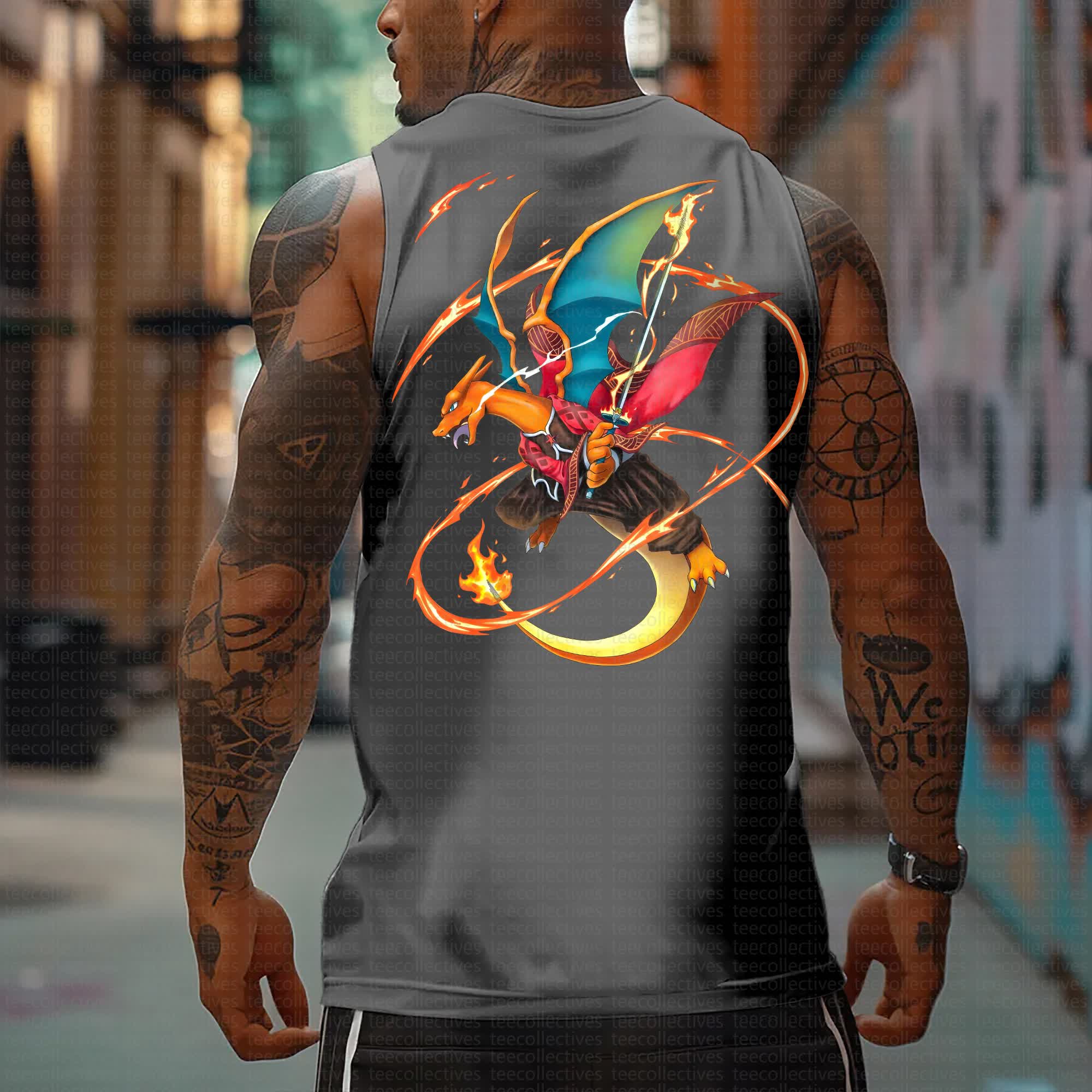 Unisex “Pokémon” Casual Anime  Tank Top