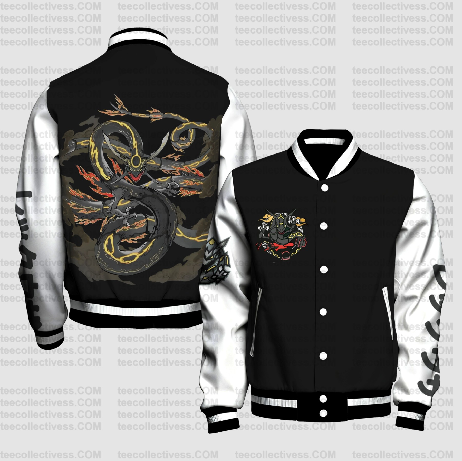 Spring And Autumn Unisex Casual Streetwear Fashion Jacket | Demon Slayer