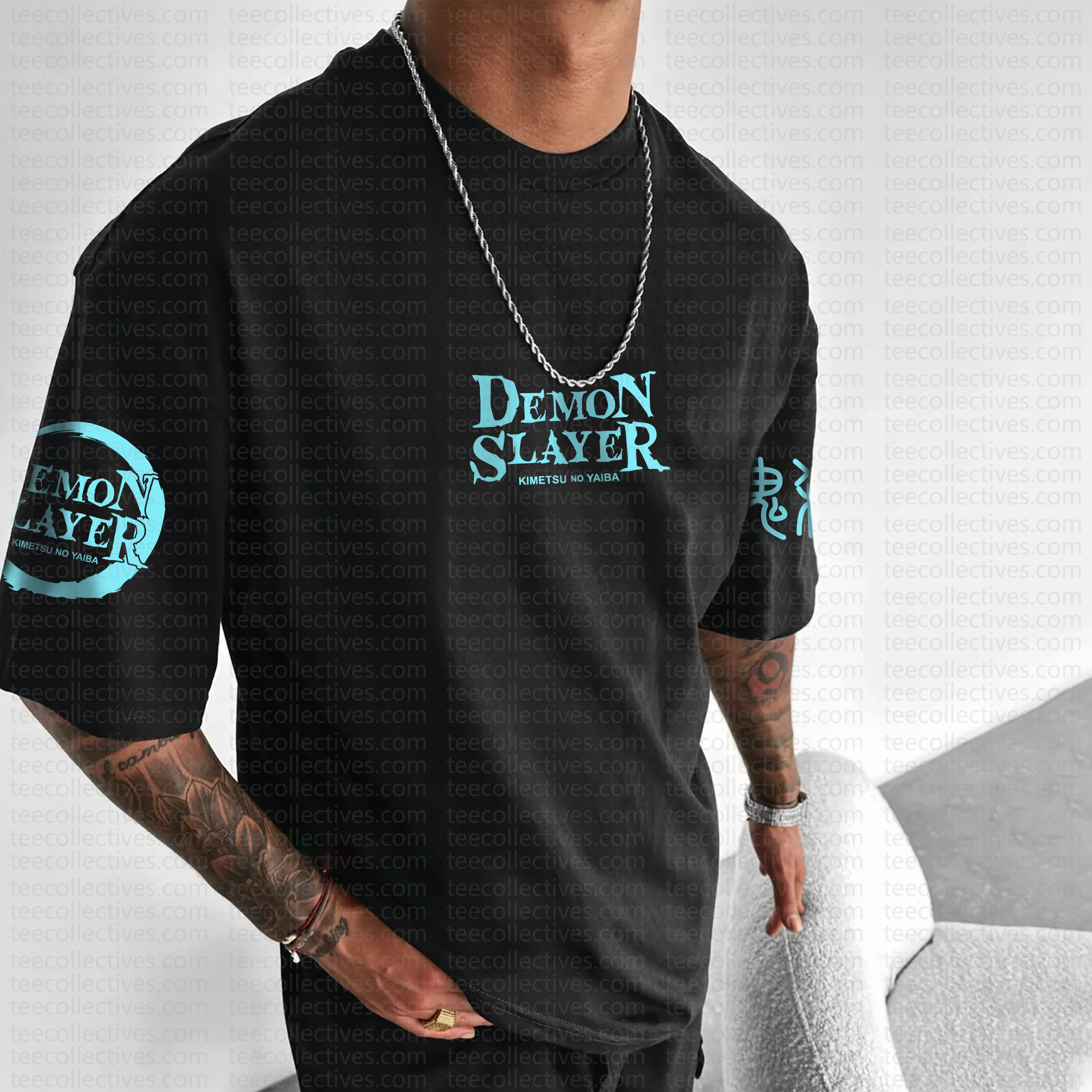 Unisex "Demon slayer" Anime Inspired Vintage T-Shirt