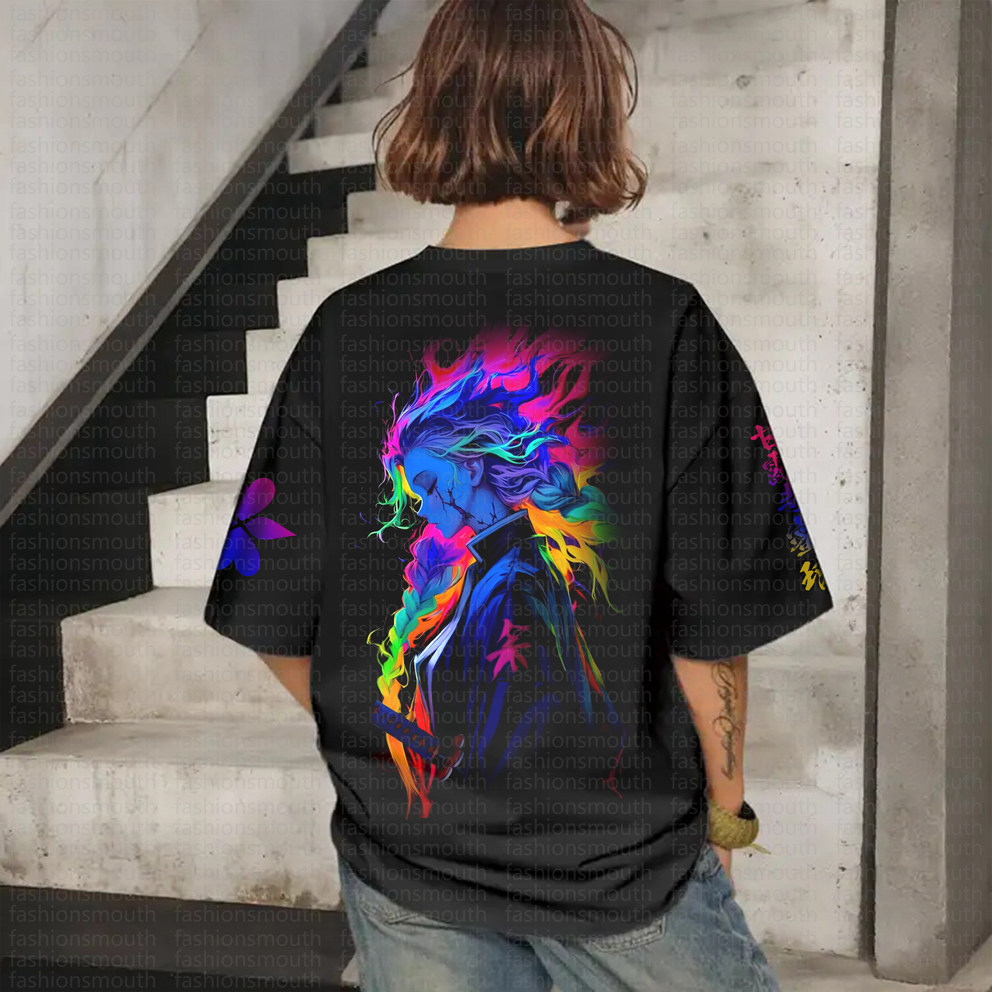 "Demon Slayer" Anime Inspired Vintage T-Shirt