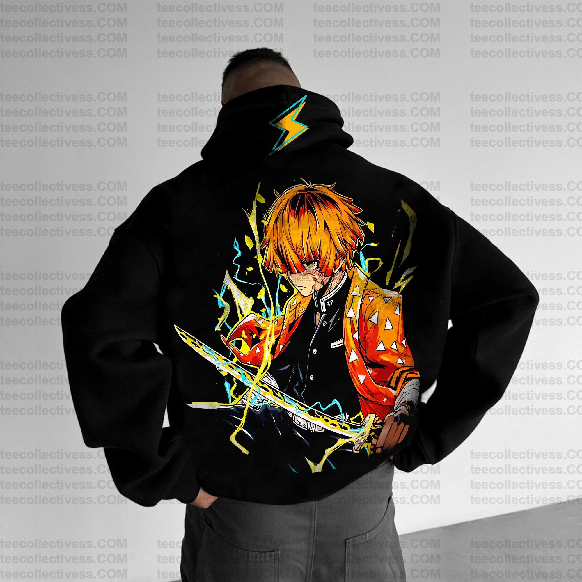 Plus Velvet Unisex Anime Graphic Streetwear Vintage Hoodie
