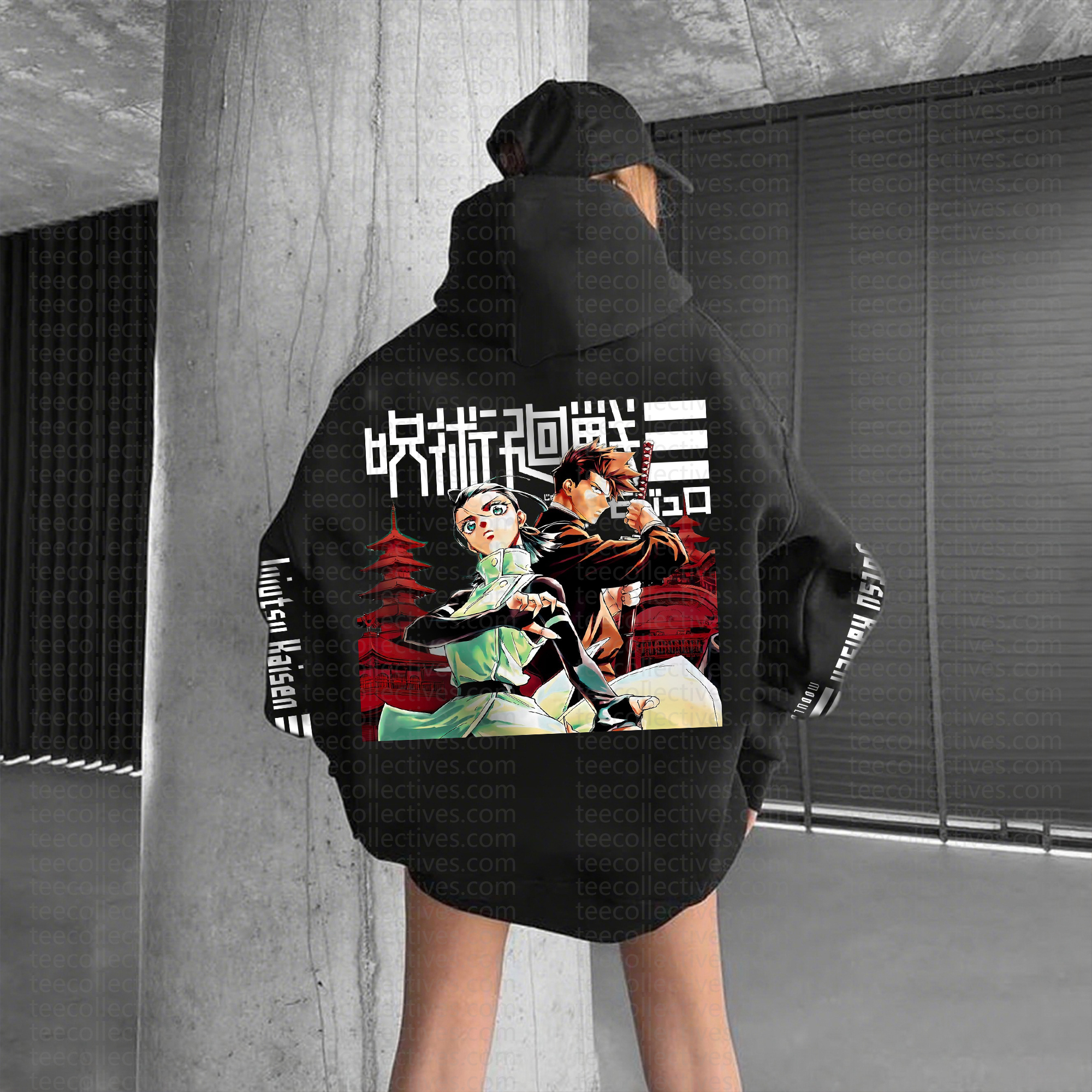 "Jujutsu Kaisen" Unisex Anime Inspired Vintage Hoodie
